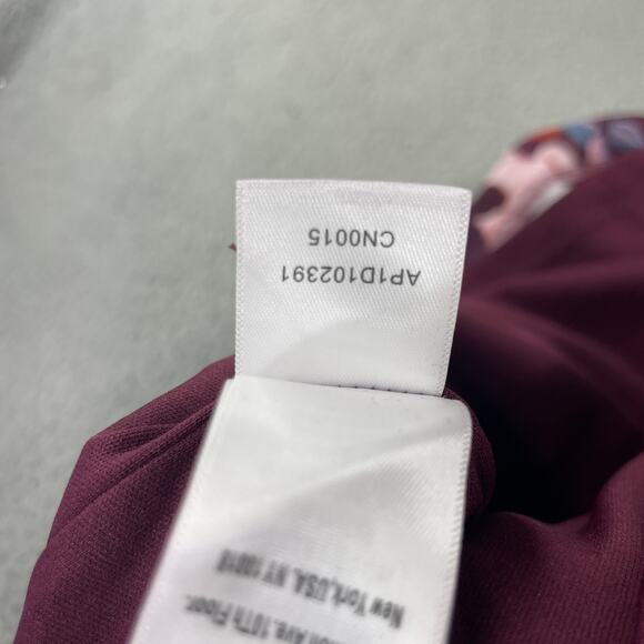 Adrianna Papell Dress Womens 14 Purple Colorful Floral Lined Party Office - Picture 10 of 12